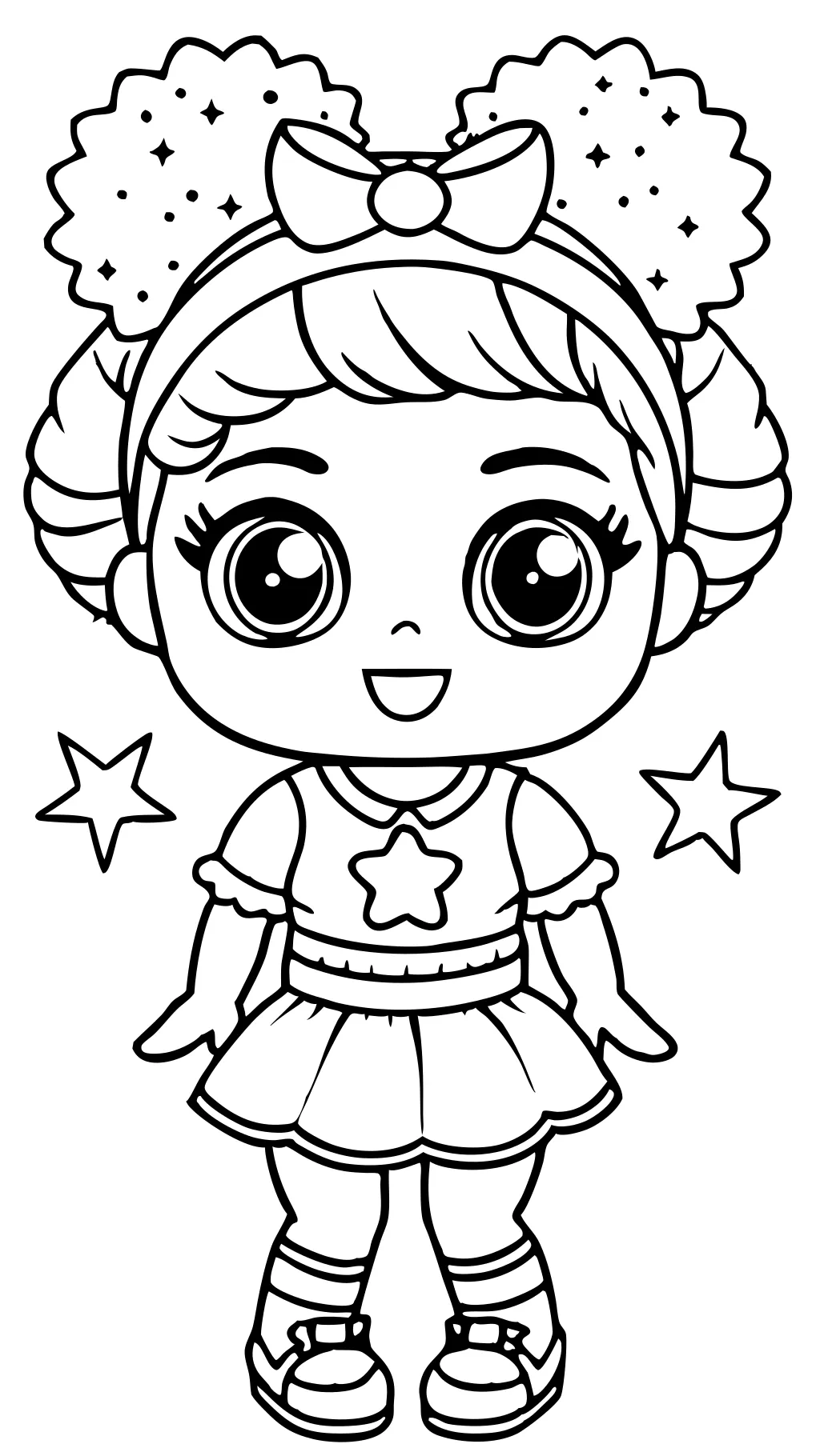 coloring page lol doll